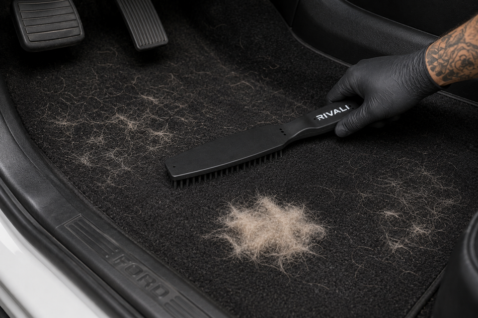 Rivali Car Care Long-Lasting Pet Hair Removal Brush - Professional Rubber Pet Hair Remover