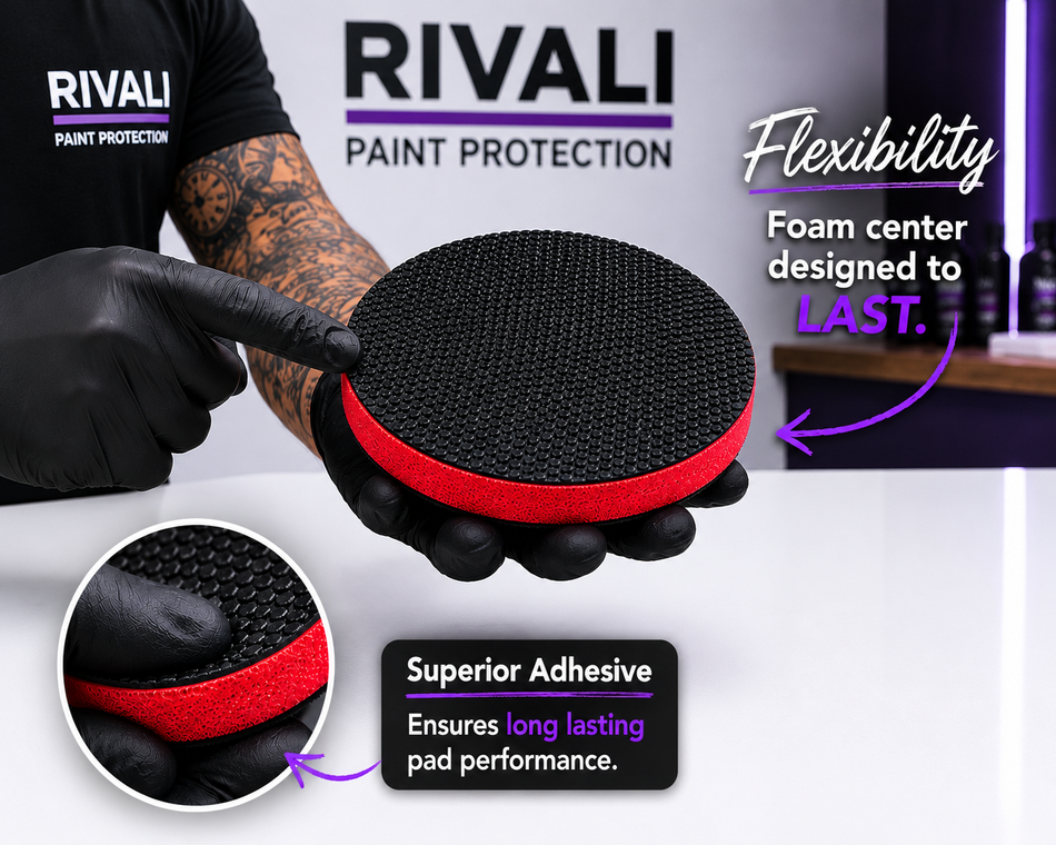 Rivali Car Care 6" Long-Lasting Clay Pad Medium Grade for DA Polisher