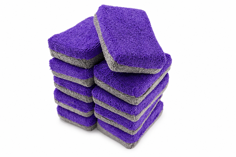 Rivali Car Care Professional Microfiber Applicator Pads (10-Pack)