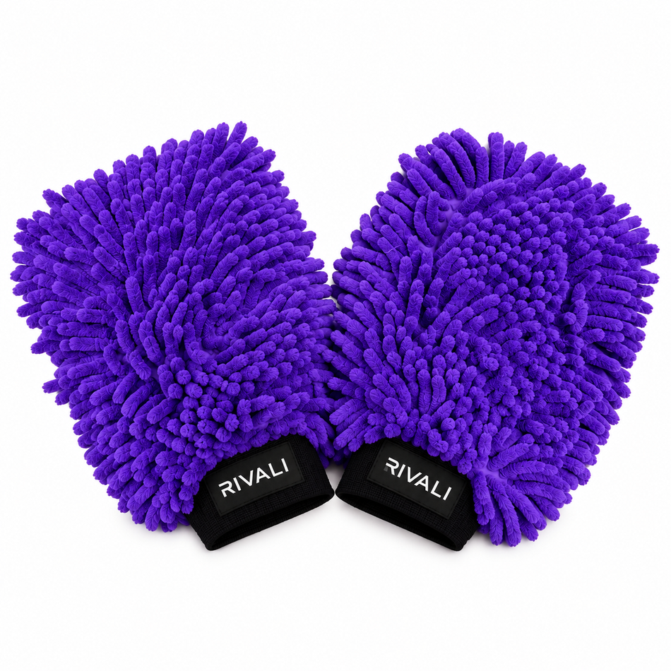 Rivali Car Care Chenille Microfiber Wash Mitt (2-Pack)